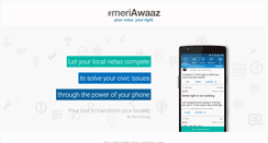 Desktop Screenshot of meriawaazapp.com