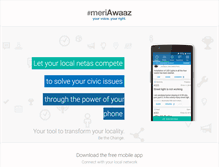 Tablet Screenshot of meriawaazapp.com